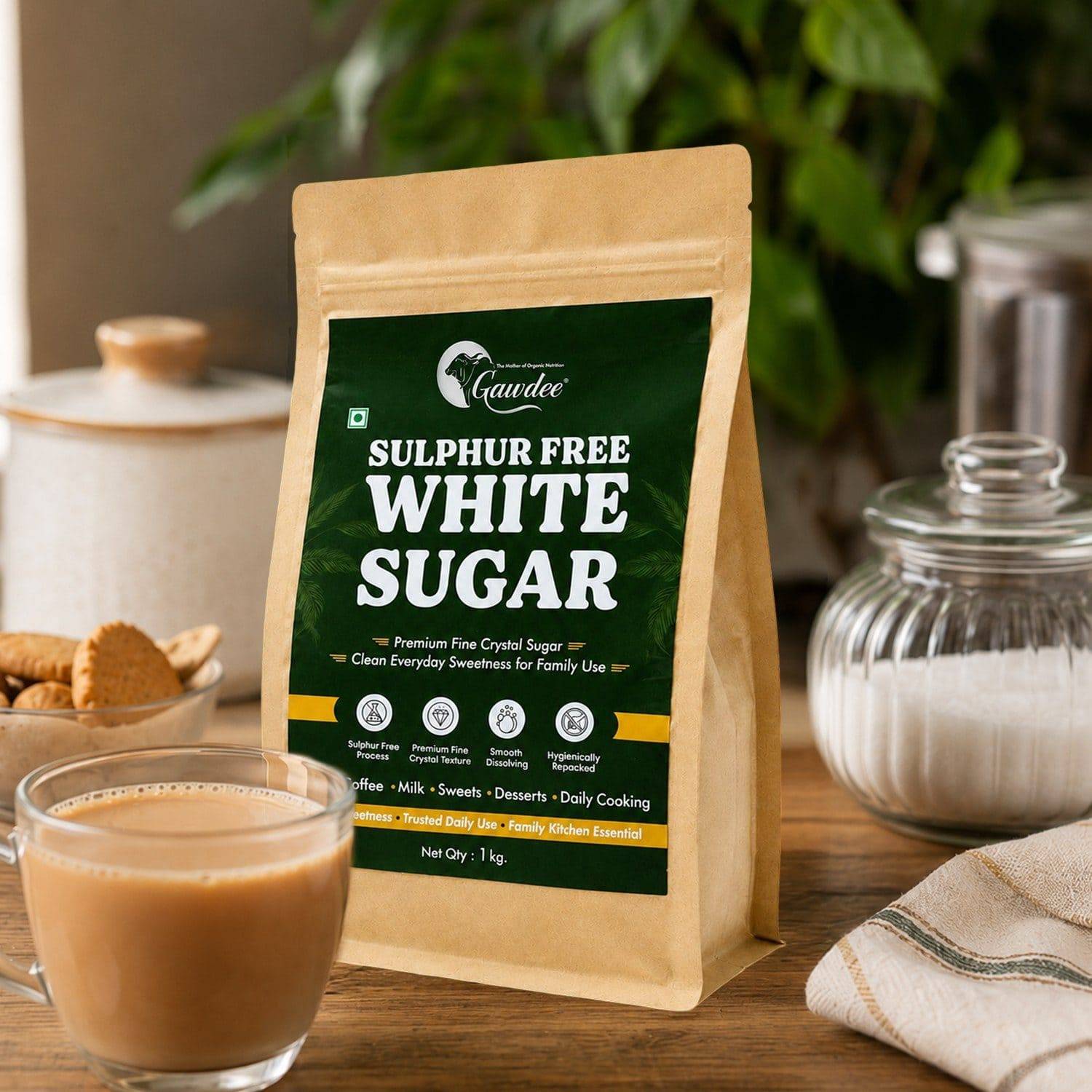 Gawdee Sulphur-Free White Sugar 1kg